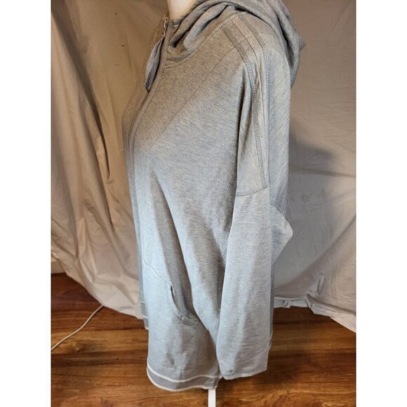 Dennis By Dennis Basso Gray Metallic‎ Thread Full Zip Sweatshirt Size XL - Picture 3 of 8